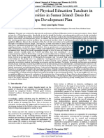 Performance of Physical Education Teachers in State Universities in Samar Island: Basis For Ape Development Plan