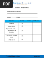 PRUEBA DIAGNOSTICA TERCERO Final