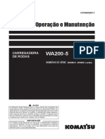 Wa200-5 Operação e Manutenção - Serie b10922 Acima