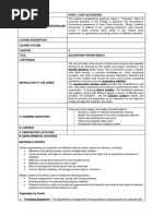 Afar 1 Module On Accounting For Materials