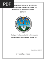 Guia para Automatizacion APA 2019