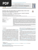 29.facebook Usage and Mental Health - An Empirical Study of Role of Non-Directional Social Comparisons in The UK