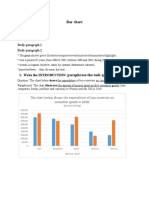 Bar Chart: Body Paragraph 1 Body Paragraph 2