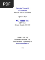 Pressure Vessel Sample Calculations