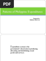 Patterns of Philippine Expenditures: Prepared By: Gabiana, Marie Lou