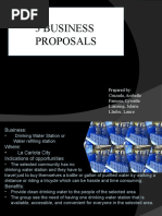 3 Business Proposals: Prepared By: Cruzada, Arabelle Famoso, Lyssette Liansing, Jelarie Lladoc, Lance