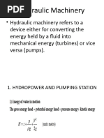 Hydraulic Machinery