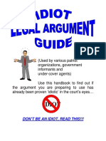 Idiot Legal Arguments