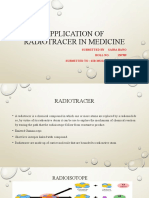 Application of Radiotracer in Medicine