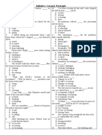 TEST 4 (Infinitive, Gerund, Participle)