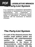 Article 6. Party List System