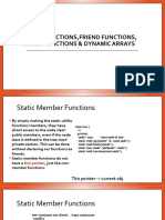 Week 4-Static, Const, Friend Function, Dynamic Arrays