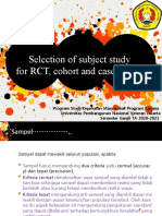 Pemilihan Subjek Penelitian