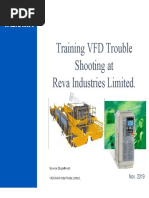 Training VFD Trouble Shooting at Reva Industries Limited.: Service Department