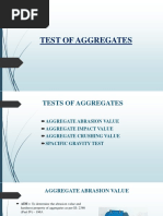 Tests of Aggregates