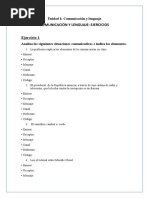 Ejercicios Sobre La Comunicacion..