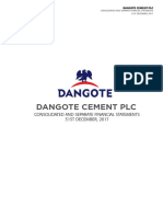 Dangote Cement PLC Financial Statements 2017