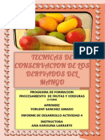 Tecnicas de Conservacion para Productos Derviados de Frutas y Hortalizas