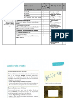 Proiectarea de Lungă Durată La Ed. Tehnologică Clasa I