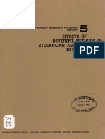 Effects of Different Methods of Stockpiling Aggregates Interim Report