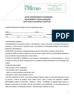 Termo de Consentimento Informado Preenchimento Acido