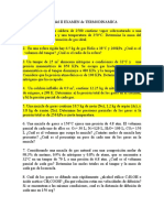 Guía Del II EXAMEN de TERMODINAMICA