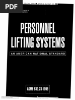 ANSI B30.23-1998 Personnel Lifting Systems