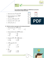 Worksheet Bentuk Akar