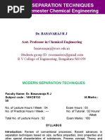 Modern Separation Process
