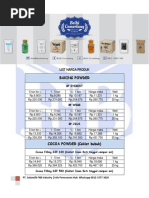 Price List Bahan Kue