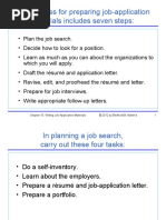 The Process For Preparing Job-Application Materials Includes Seven Steps