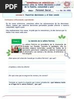 Semana 1-Dia 2-PS-2 Nuestras Decisiones y El Bien Común (Autoguardado)