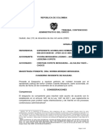 2019-49 y 51 Electoral Tadó - No Es Causal de Nulidad-Niega