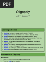 Unit 7 - Lesson 11 - Oligopoly