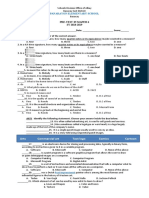 Pre-Test in Mapeh 6 SY 2018-2019 Name: - Date: - Score: - I. Direction: Encircle The Letter of The Correct Answer