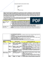 Programación Curricular Anual de Arte y Cultura 3er Año