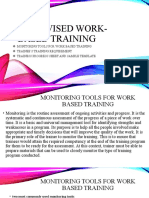 Supervised Work-Based Training