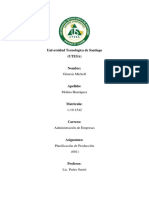 Tarea 3 - Planif. de Producción