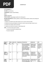 Lesson Plan Fairyland 4