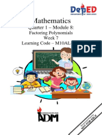 Mathematics: Quarter 1 - Module 8