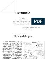 Clase 4 - Evaporación - Evapotranspiración