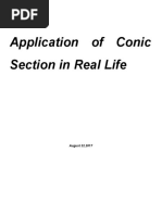 Application of Conic Section in Real Life