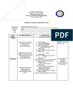 Weekly Home Learning Plan: Puti-An National High School