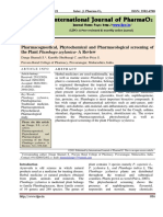 Pharmacognostical, Phytochemical and Pharmacological Screening of The Plant Plumbago Zeylanica - A Review