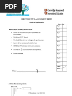 Grade 4 Math Test