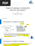 Organic Coatings - Composition and Film