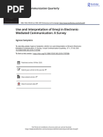 Use and Interpretation of Emoji in Electronic Mediated Communication A Survey