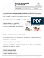 6º Ano - Educação Física - 3 Semana