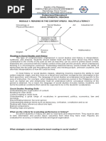 Module 1 Reading in The Content Areas