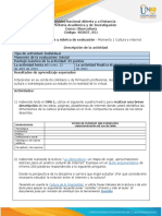 Guia de Actividades y Rúbrica de Evaluación - Momento 1 - Cultura e Internet